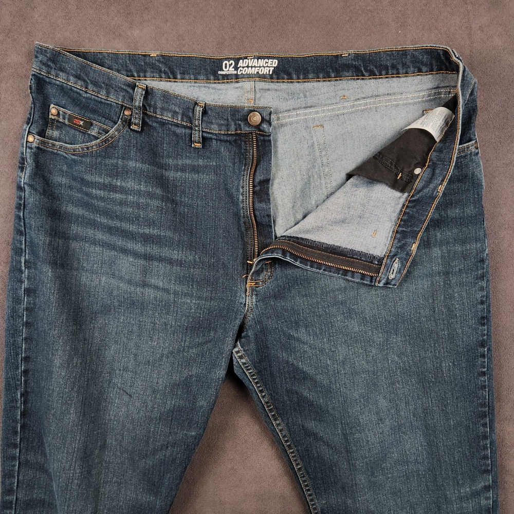 Wrangler 20X Advanced Comfort 02 Competition Slim Jeans Mens 44x32 Blue Denim - Picture 4 of 11